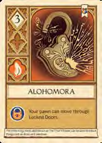 Alohomora · 3: illustrated card face from the official rulebook