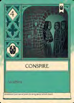 Conspire · 4: illustrated card face from the official rulebook